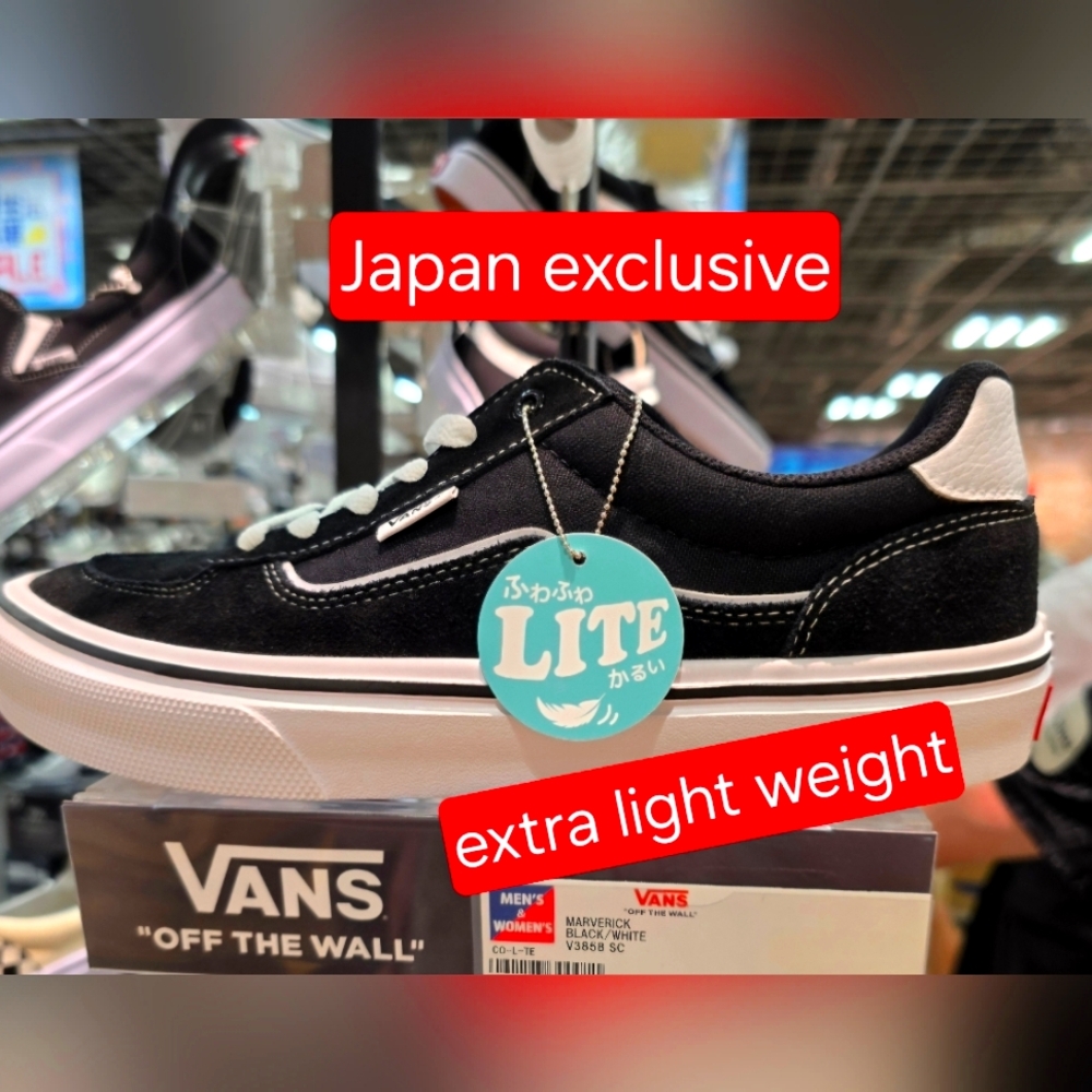 Japan exclusive Lite vans men's size 7, women's size 9
